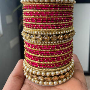 Unique Design Handcrafted Bridal Bangles Set for Girls Wholesale New Arrival Multicolor Bangles Sets for Bridal - Product Image 6