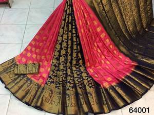 ส่าหรีไหม kanchivram นุ่มบริสุทธิ์ - Product Image 5