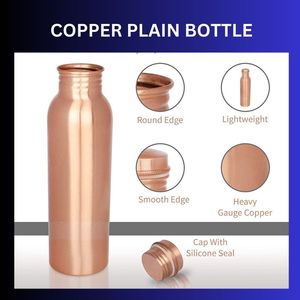 2025 Vente chaude Bouteille en cuivre de style unique pour les activités de plein air Advance Couvercle étanche Boire directement pour le yoga en cours d'exécution - Product Image 6