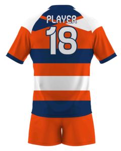 Top Tendance En Gros Uniformes De Rugby Respirants Personnalisés De Haute Qualité avec Short Équipe 100% Polyester - Product Image 3