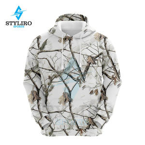 เสื้อฮู้ดดี้ล่าสัตว์แบบยูนิเซ็กซ์สั่งทำขายส่ง OEM พร้อมลายปัก ผ้าฟลีซ ทรงปกติ พิมพ์ลายแบบซับลิเมชั่นตามสั่ง - Product Image 3