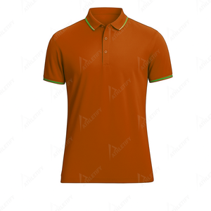 Polo para hombre con logotipo personalizado, camiseta de polo de golf lisa de manga corta de algodón transpirable, ropa cómoda para oficina - Product Image 3