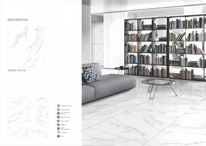 Carrelage de sol pour cuisine fleurs motif bâton dosseret porcelaine 600x600mm vente bricolage Anti-acide mur céramique Surface - Product Image 4