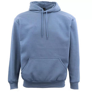Sudadera con capucha unisex extragrande de talla grande, 100% de algodón, forro polar de invierno de alta calidad, estampado de logotipo teñido liso - Product Image 5
