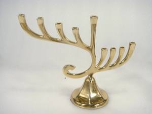 Shining Finished <b>Brass</b> 9 <b>Stick</b> <b>Candle</b> Holder for Home Wedding Party Decorative Item - Product Image 2