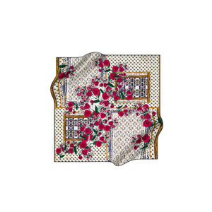 Luxury 100% Silk Twill <b>Square</b> <b>Scarf</b>-Custom Designer Print 90x90cm - Product Image 1