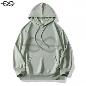 Sweat à capuche léger pour homme avec poche, blanc, épaules tombantes, sublimation premium vierge pour impression personnalisée, commandes en gros - Product Image 2