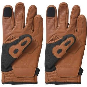Leather and Denim Motorbike <b>Gloves</b> with Full Finger Protection and Perforated Design for Breathability and Comfort - Product Image 5