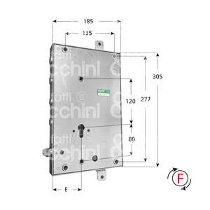SERRURE POUR PORTES BLINDÉES SERRURE POUR PORTES BLINDÉES avec cylindre Appliquer Triple Main Lock 4 pistons actionnés par bouton de friction et - Product Image 1
