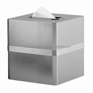 กล่องทิชชู่งานทำมือลายทาง,ที่ใส่ผ้าเช็ดปากเหมาะสำหรับวางบนโต๊ะห้องรับประทานอาหารสำนักงานห้องน้ำสีทองแดง - Product Image 3