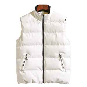 Chaqueta acolchada de moda de fabricante personalizado, chaleco sin mangas, abrigo de cintura para hombre, ropa de calle - Product Image 4