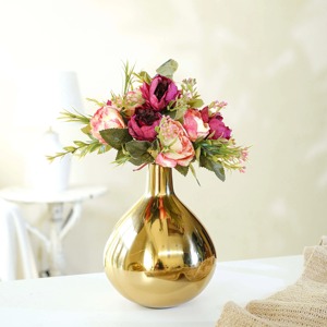 Elegant tall metal <b>vase</b> <b>for</b> modern home interior <b>decoration</b> and stylish floral arrangement display - Product Image 2