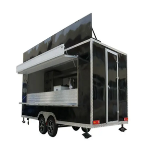 Achetez un camion de restauration mobile noir en acier inoxydable pour les ventes aux enchères, idéal pour les services de boulangerie, de restauration et d'événements. - Product Image 5