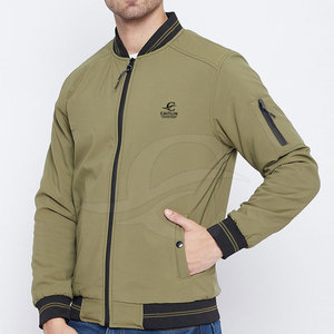 Chaqueta Bomber de Lona de Color Sólido para Hombre con Logotipo Personalizado, Cuello Alto con Capucha, Estilo Urbano, Impermeable y Antibacteriana - Product Image 2