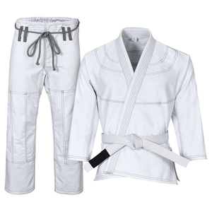 Haute exigence 100% coton blanc BJJ GIS Arts martiaux porter conception personnalisée uniformes Jiujitsu uniforme respirant à des prix bas - Product Image 5