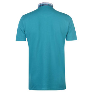 Polos cómodos de manga corta con estampado en relieve y serigrafía hechos en Pakistán para hombres - Product Image 4