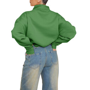 Tops Sweat-shirt d'entraînement en coton décontracté avec logo athlétique à manches longues pour femmes sur le devant écologique et respirant pour l'hiver - Product Image 2