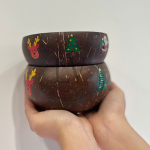 Meilleur prix Bols en coquille de noix de coco biodégradables faits à la main et écologiques Décoration de cadeau de Noël Vietnam - Product Image 6