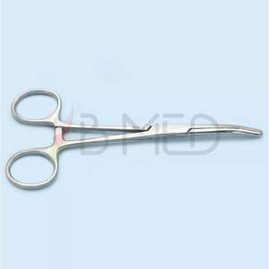 Fórceps de arteria hemostática Kocher de alta calidad, mordazas dentadas curvas de 5,5 pulgadas, 1x2 dientes, instrumentos quirúrgicos de acero inoxidable CE - Product Image 3