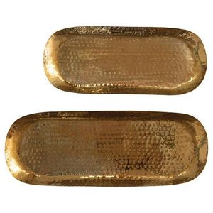 Metal <b>Copper</b> Plated Burushed Finish High Quality Home Decor <b>Table</b> Top Tray With Handles Hotel Used - Product Image 3