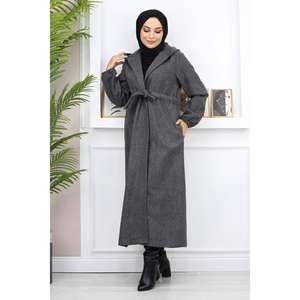 Abrigo de Lana para Mujer con Diseño de Lazo Frontal, Elegante Prenda Exterior Acolchada - Product Image 4