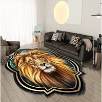 Tapis en velours de cristal imprimé animalier, extra épais, antidérapant, pour hôtel de luxe, maison, chambre à coucher