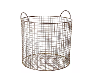 Panier à main Panier en fil de fer artisanat Panier à fruits et enduit de poudre Forme ronde Ustensiles de cuisine fabricant en gros Exportateur - Product Image 6