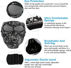 Xe máy-Mặt nạ Mặt Khiên Motocross CS trò chơi <span class=keywords><strong>ATV</strong></span> chiến thuật kính xe máy kính tất cả các thánh 'ngày Halloween cosplay mặt nạ - Product Image 4