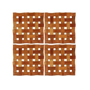 Vente en gros sous-verres en bois d'acacia avec lèvre ronde en bois chêne bureau café salle à manger fête en plein air - Product Image 2