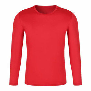 Vente en gros de t-shirts en polyester personnalisés pour femmes, manches longues, impression par sublimation, style formel - Product Image 3