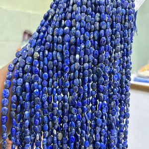 Perles de pierres précieuses naturelles AAA en Lapis Lazuli, 7x10-10x13 MM Pépites de forme irrégulière lisse Perles de Lapis Lazuli, pierre précieuse Lazuli de 12 pouces - Product Image 1