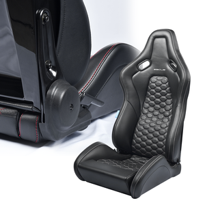 Siège de voiture de course léger Ace FRP PU cuir Premium réglable Sport seau plein siège baquet Durable - Product Image 1