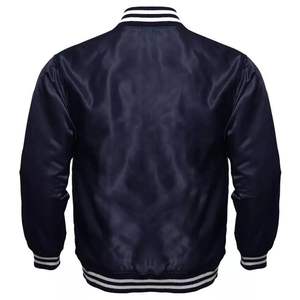 Wholesale Custom Winter Waterproof Cotton <b>Fleece</b> Varsity Jacket with Front Design and Quilted Inner for Men 2023 - Product Image 3