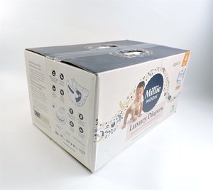 Pañales Desechables de Lujo Millie Moon para Bebés, Suaves y Transpirables, Tela No Tejida, Canal de Prevención de Fugas 3D, Diseño Bordado - Product Image 2