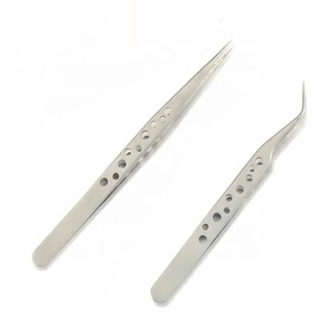 High Quality Anti-Static Stainless Steel Eyelash <b>Extension</b> Removal Tweezers Precision Pointed Beauty Salon Use Custom Logo - Product Image 1