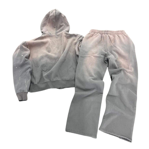 ชุดวอร์มผ้าคอตตอนเนื้อหนาทนทานสำหรับผู้ชายชุดวิ่งเล่นฟิตเนสชุดวิ่งออกกำลังกาย - Product Image 6