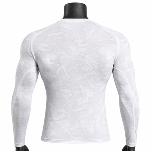 Men's Breathable <b>Long</b> <b>Sleeve</b> Compression Shirt Camo Gym Fitness Tight <b>Base</b> <b>Layer</b> Sportswear Custom OEM Wholesale - Product Image 2
