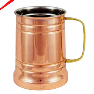 Mug en cuivre gaufré élégant 2026 avec finition polie brillante pour hôtels - Product Image 2
