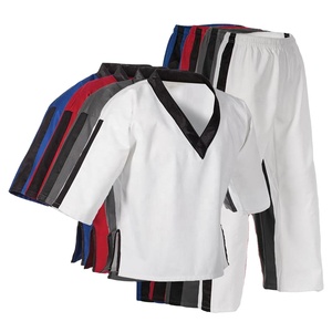 Wholesale High Quality Ultra Light Karate Uniform Comfortable Unisex Martial <b>Art</b> <b>Set</b> with Custom Logo Made of Cotton Polyester - Product Image 2