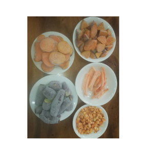 Chair d'orange congelée Origine de patate douce au Vietnam avec de nombreuses formes-Tranches de patates douces fraîches IQF - Product Image 1