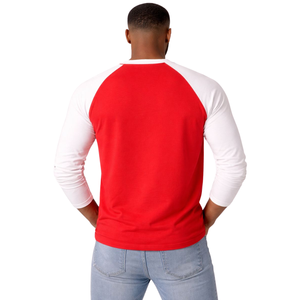 Kappa Alpha Psi YO Hand Sign 1911 <b>Red</b> Raglan Sleeve <b>T</b> <b>Shirt</b> Premium Cotton Greek Fraternity Casual Wear Tee - Product Image 2