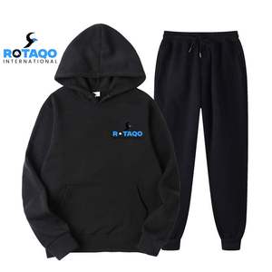 Ensemble de survêtement pour homme OEM, sweat-shirt à fermeture éclair intégrale, pantalon de jogging, tenue de sport chaude, vêtements d'entraînement de gym - Product Image 1