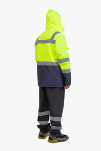 High Visibility Breathable Comfortable Jacket Reflective <b>Strips</b> Customizable Workwear Waterproof Bulk Supply - Product Image 6