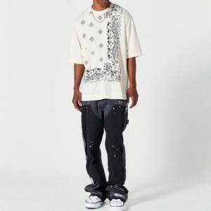 Camisetas de alta calidad Camiseta de gran tamaño con mangas de algodón de alta calidad para hombres Ropa de talla grande Camiseta para niños - Product Image 5