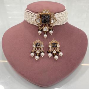 Gargantilla de oro de moissanita de lujo de latón de calidad superior, conjunto de pendientes, chapado en oro, bodas, fiestas, aniversarios, compromisos - Product Image 4