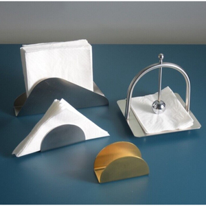 2026 Napkin Holder Premium Quality Standing Simple Design Rack Black Color Metal Tissue Holder Factory Direct Supply Napkin Rack - Product Image 2