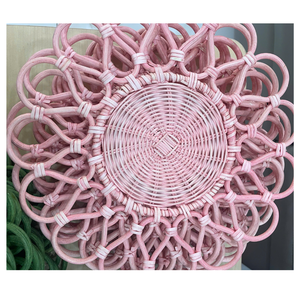 Stylish Vintage Rattan Charger Plate for Dining Rooms Handcrafted Rattan Charger Plate for Cozy Gatherings - Product Image 1