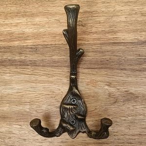 Antique Brass Iron Wall <b>Hooks</b> Handmade <b>Bathroom</b> Door Decorative <b>Hooks</b> for Coat Hat and Towel Use for Clothing - Product Image 1