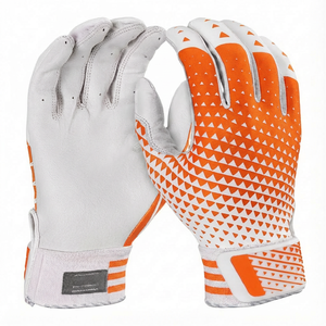 Guantes de Bateo de Béisbol Profesionales Personalizados, Precio al por Mayor, Palma de Cuero, Zonas Flexibles de Malla Ventilada, Control del Bate - Product Image 2