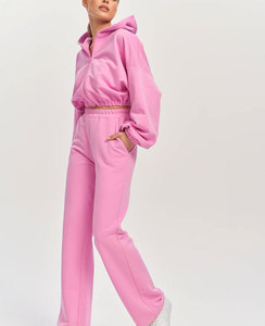 Ensemble survêtement femme 2 pièces 2026 : pantalon de survêtement et sweat à capuche, ensemble pantalon sarouel personnalisé, survêtement coupe-vent femme - Product Image 5